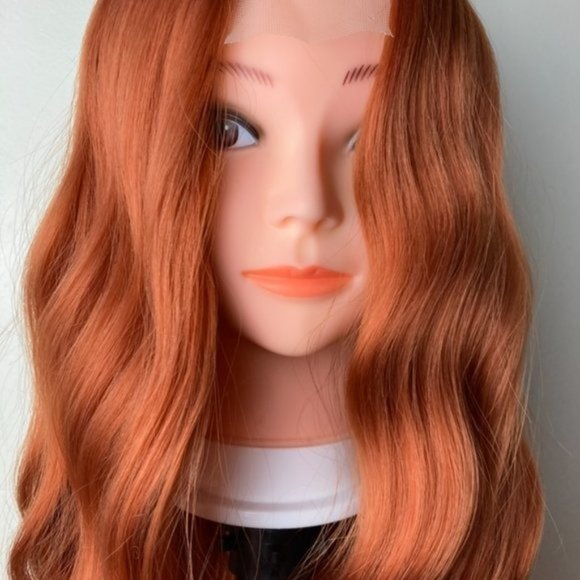 Orange  Middle Part Wig - Picture 11 of 12